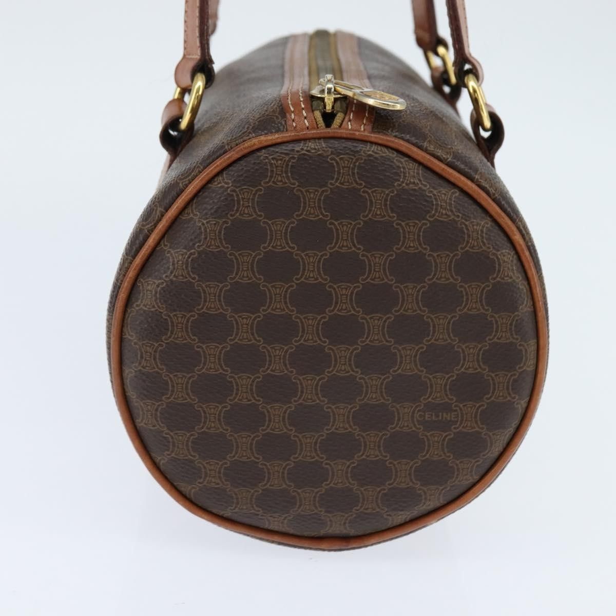 Celine Celine Vintage Macadam Shoulder Bag Canvas and Leather Size ONE SIZE - 3 Thumbnail
