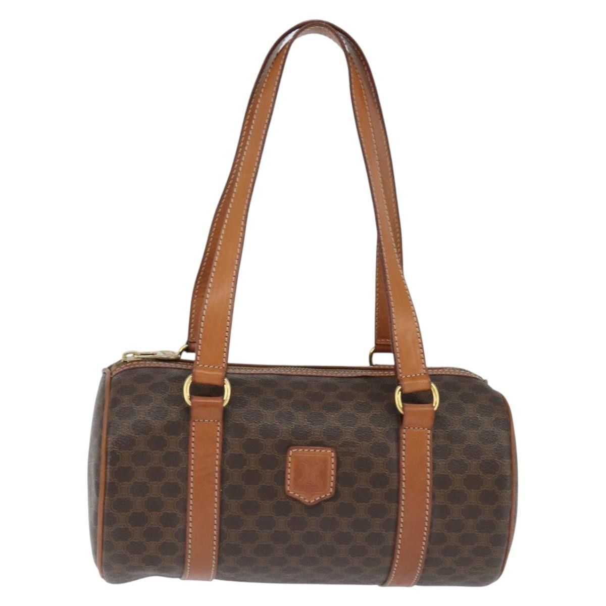 Celine Celine Vintage Macadam Shoulder Bag Canvas and Leather Size ONE SIZE - 18 Thumbnail