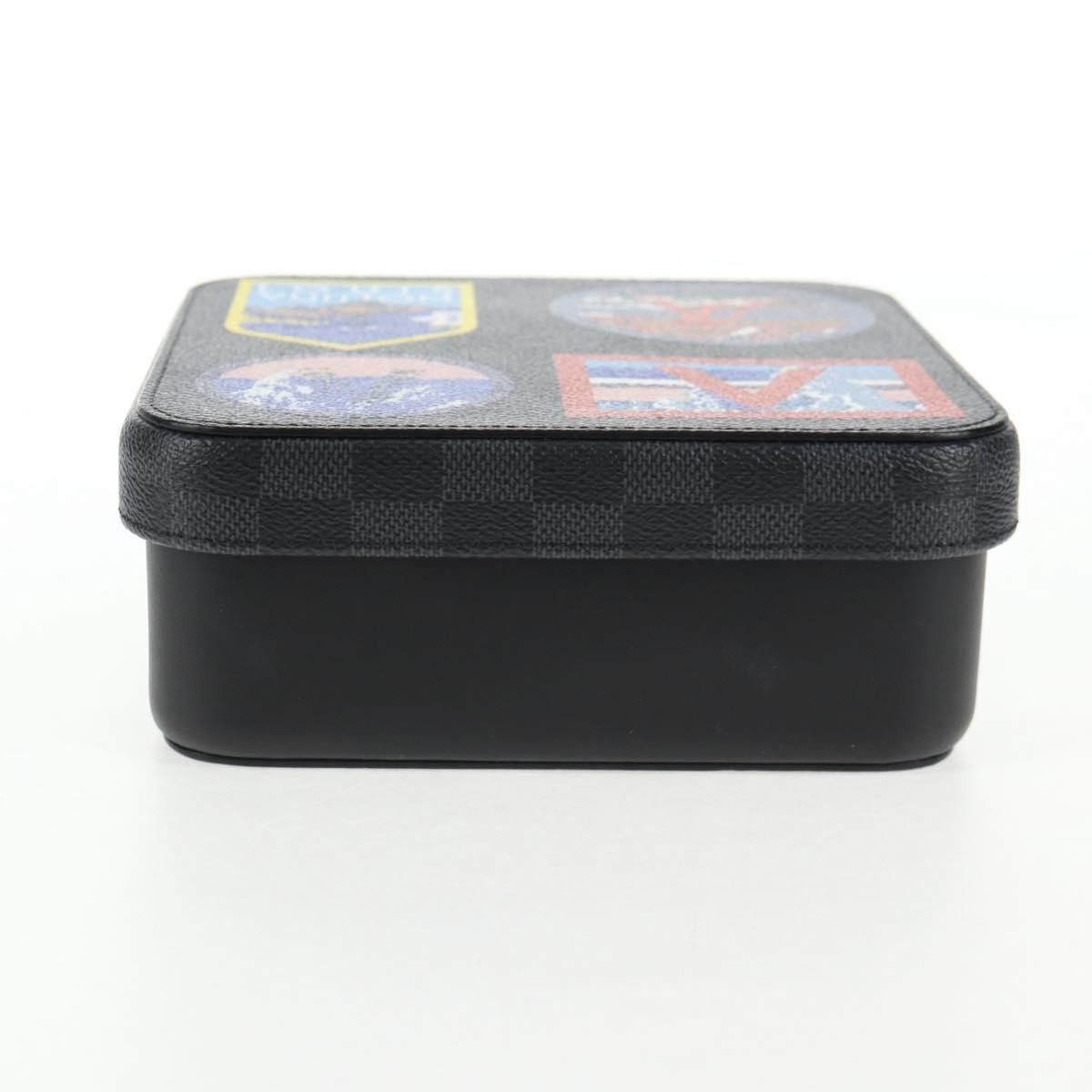 Louis Vuitton Louis Vuitton Box Camille Case Alps Patches Damier Graphite and Leather Size ONE SIZE - 17 Thumbnail