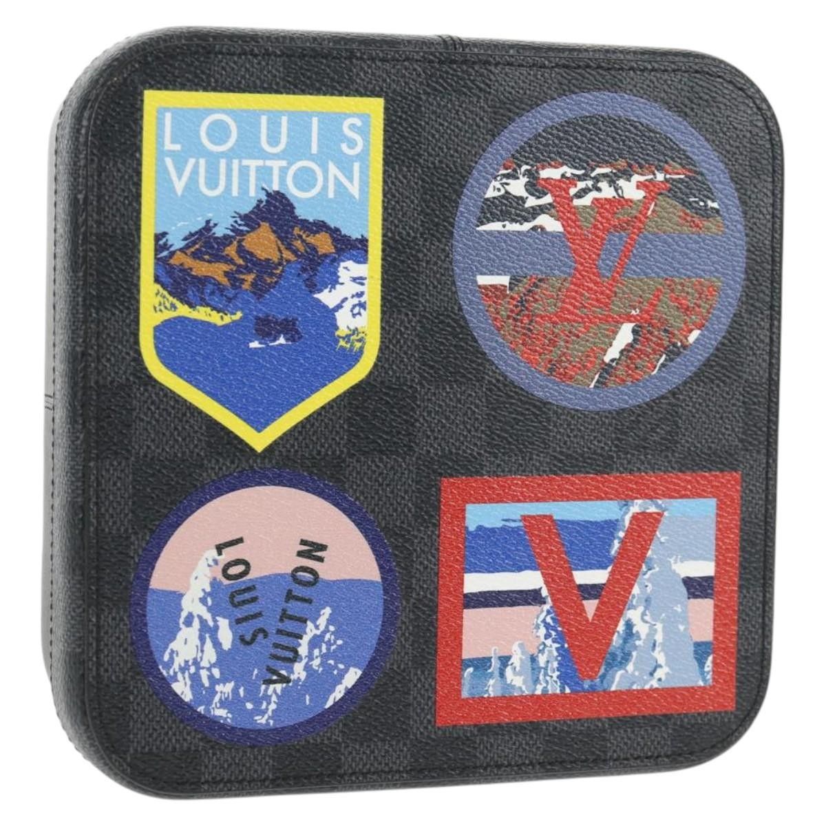 Louis Vuitton Louis Vuitton Box Camille Case Alps Patches Damier Graphite and Leather Size ONE SIZE - 18 Thumbnail