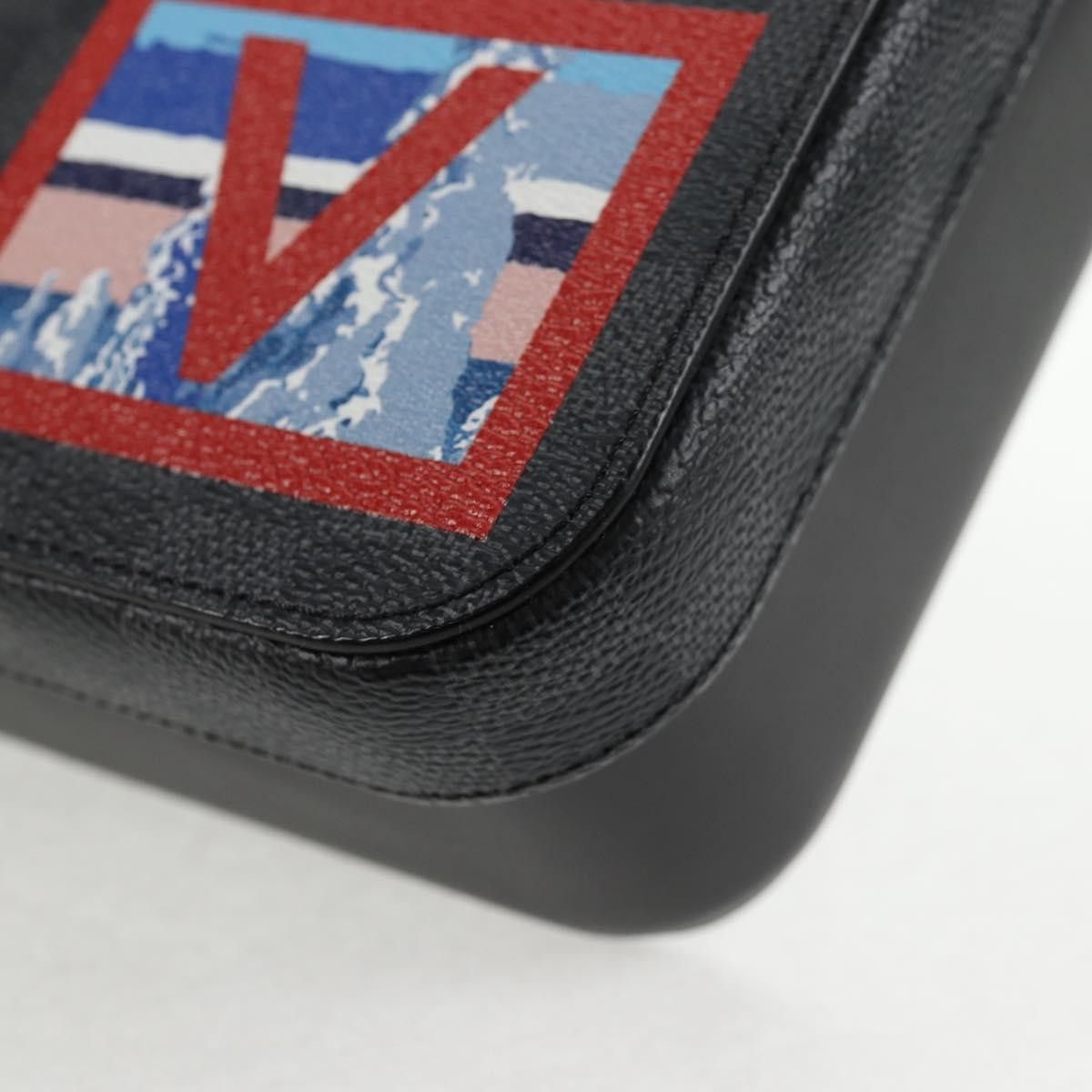 Louis Vuitton Louis Vuitton Box Camille Case Alps Patches Damier Graphite and Leather Size ONE SIZE - 9 Thumbnail