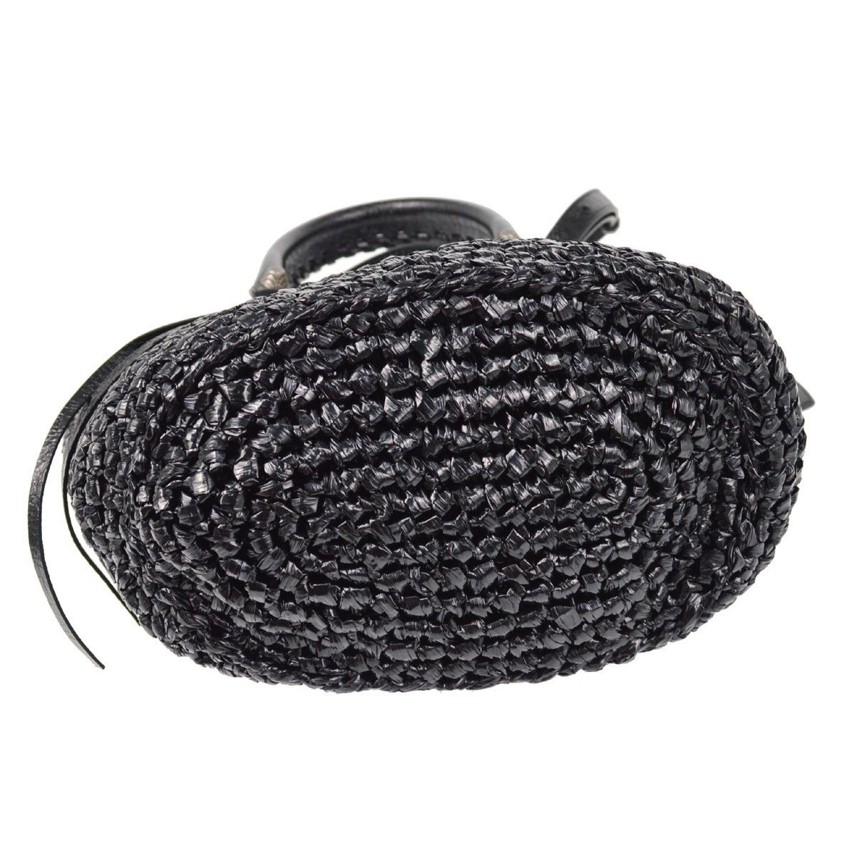 Balenciaga Balenciaga Le Cagole Panier Raffia with Leather Size ONE SIZE - 5 Thumbnail