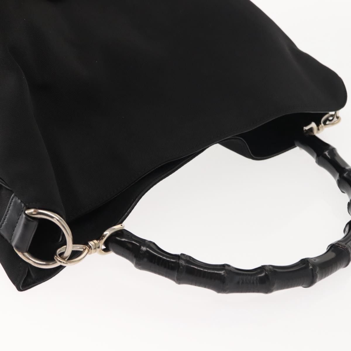 Gucci Gucci Vintage Bamboo Handle Open Hobo Nylon Size ONE SIZE - 15 Thumbnail