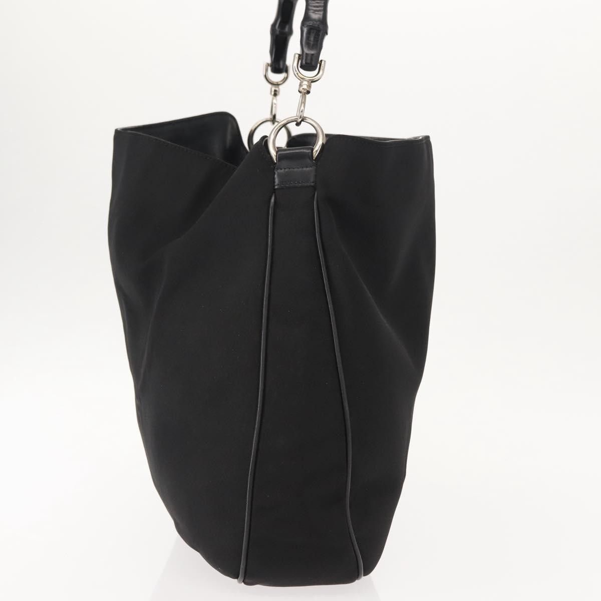 Gucci Gucci Vintage Bamboo Handle Open Hobo Nylon Size ONE SIZE - 4 Thumbnail