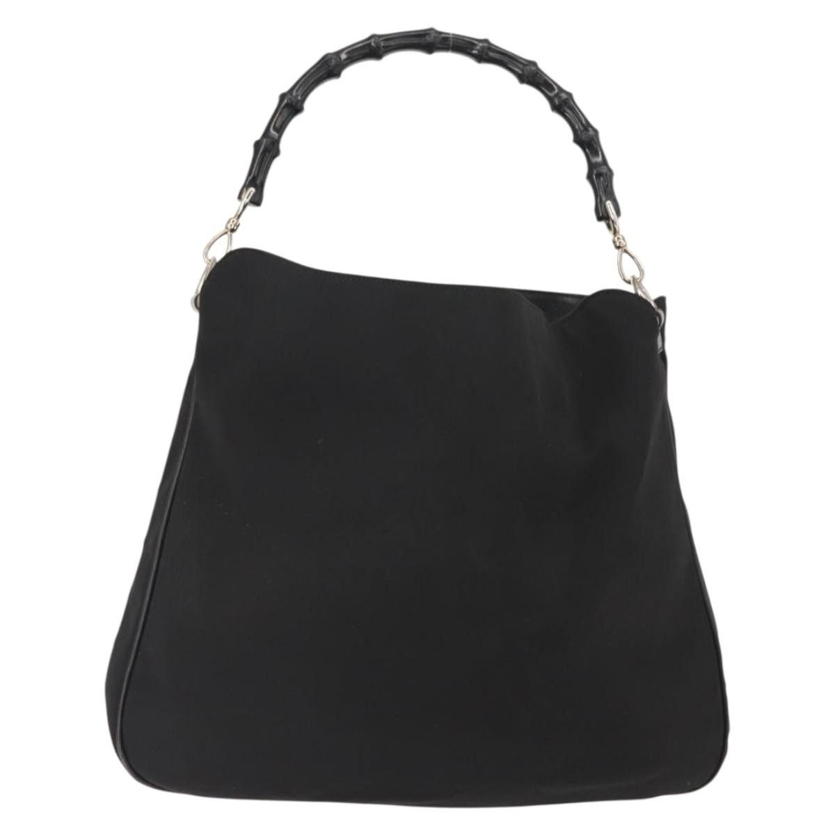 Gucci Gucci Vintage Bamboo Handle Open Hobo Nylon Size ONE SIZE - 2 Thumbnail