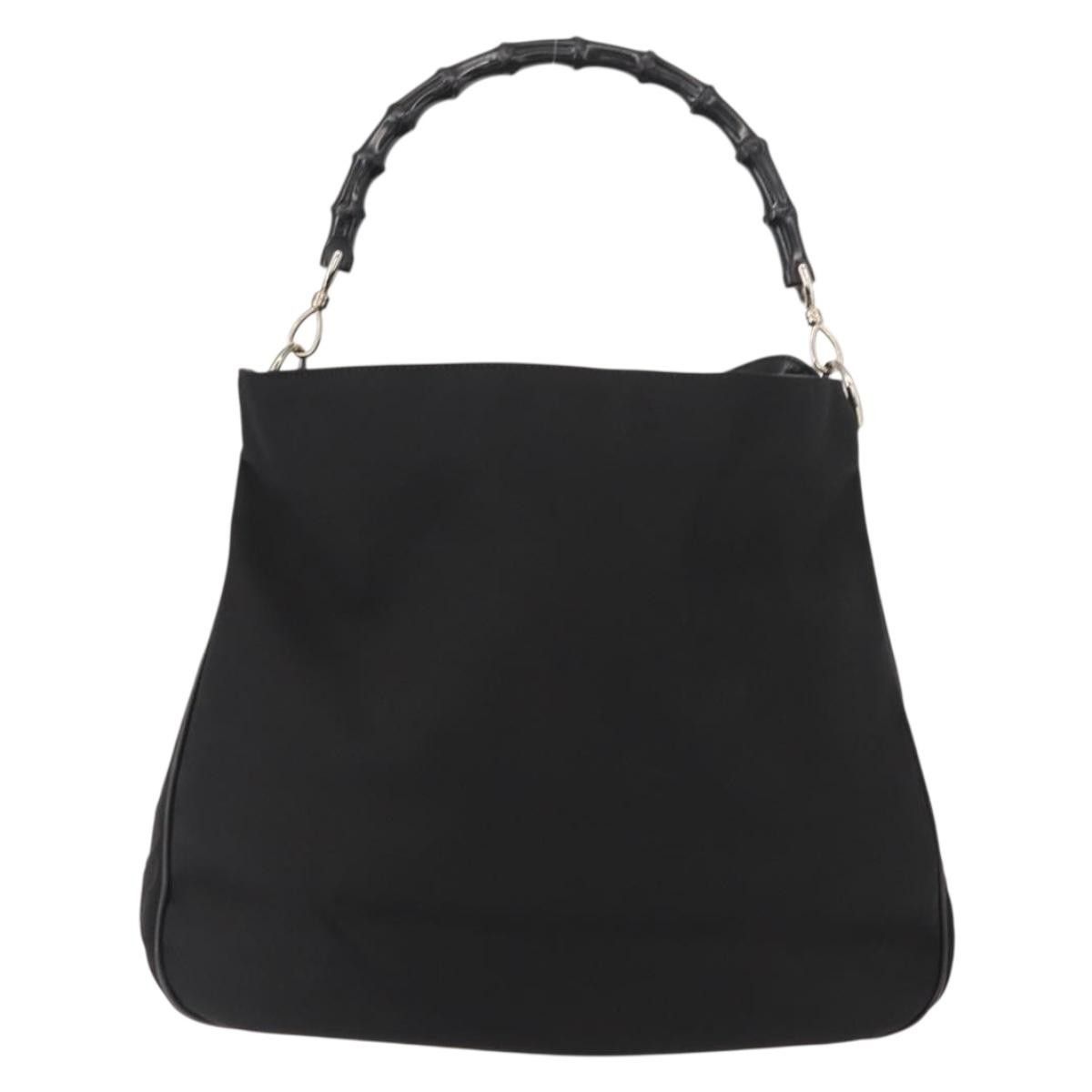 Gucci Gucci Vintage Bamboo Handle Open Hobo Nylon Size ONE SIZE - 18 Thumbnail