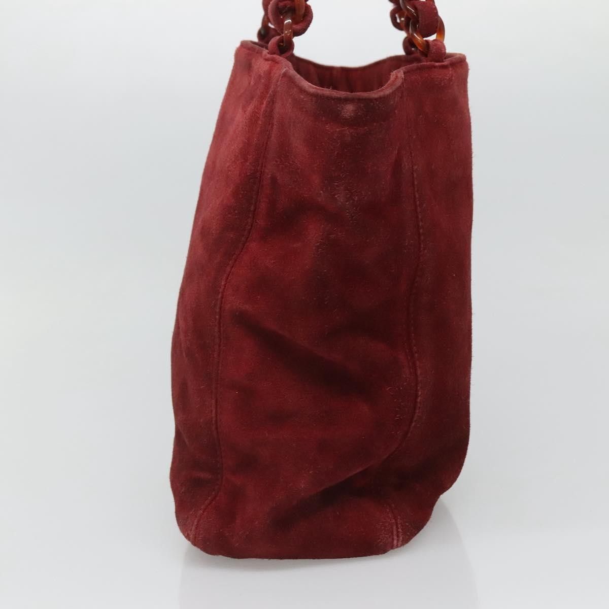 Chanel Chanel Vintage Resin Chain Tote Suede Size ONE SIZE - 3 Thumbnail