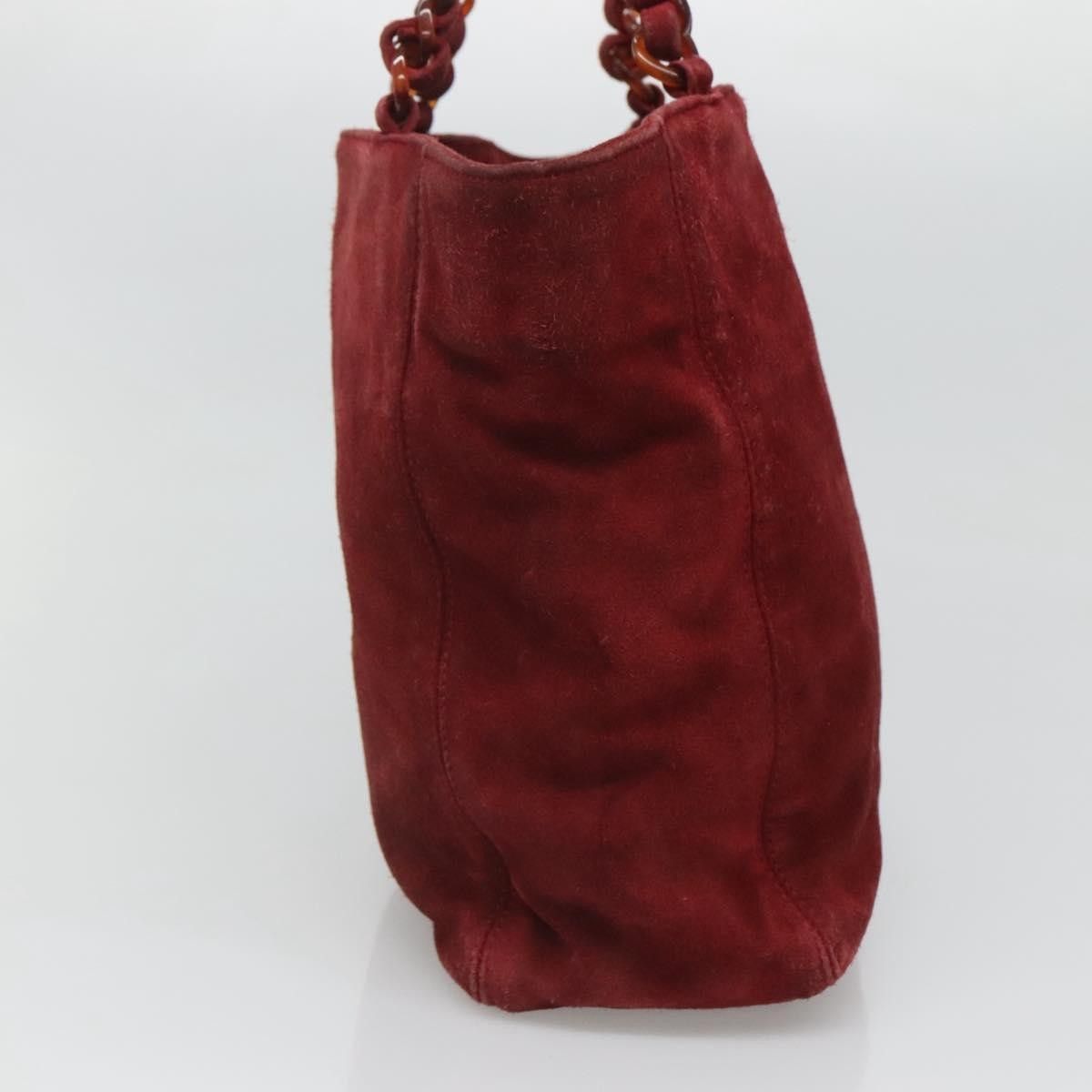 Chanel Chanel Vintage Resin Chain Tote Suede Size ONE SIZE - 4 Thumbnail