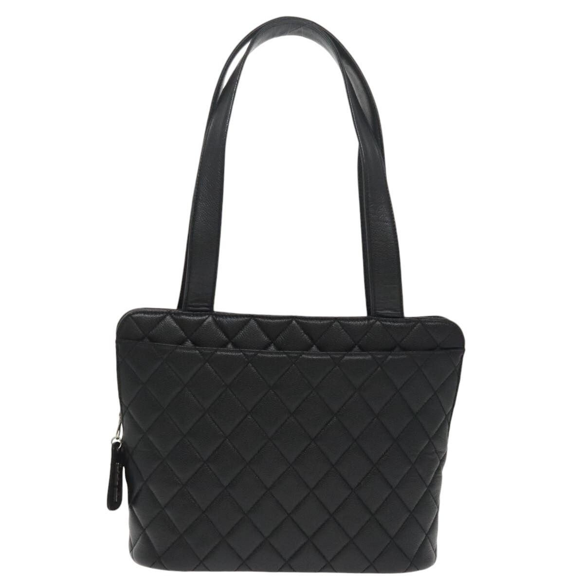 Chanel Chanel Vintage CC Zip Around Shoulder Bag Quilted Caviar Size ONE SIZE - 18 Thumbnail