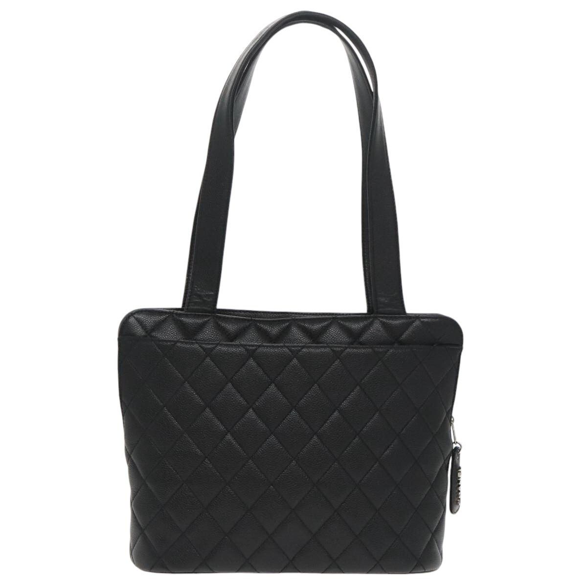 Chanel Chanel Vintage CC Zip Around Shoulder Bag Quilted Caviar Size ONE SIZE - 2 Thumbnail