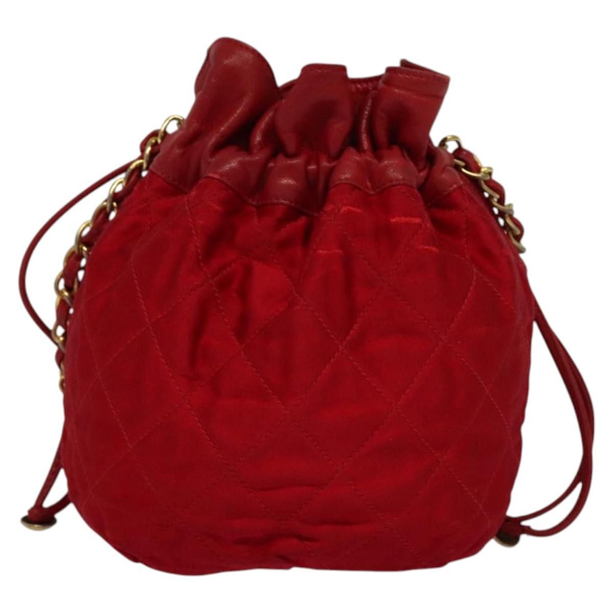 Chanel Chanel Vintage Drawstring Bucket Bag Quilted Satin Size ONE SIZE - 22 Thumbnail