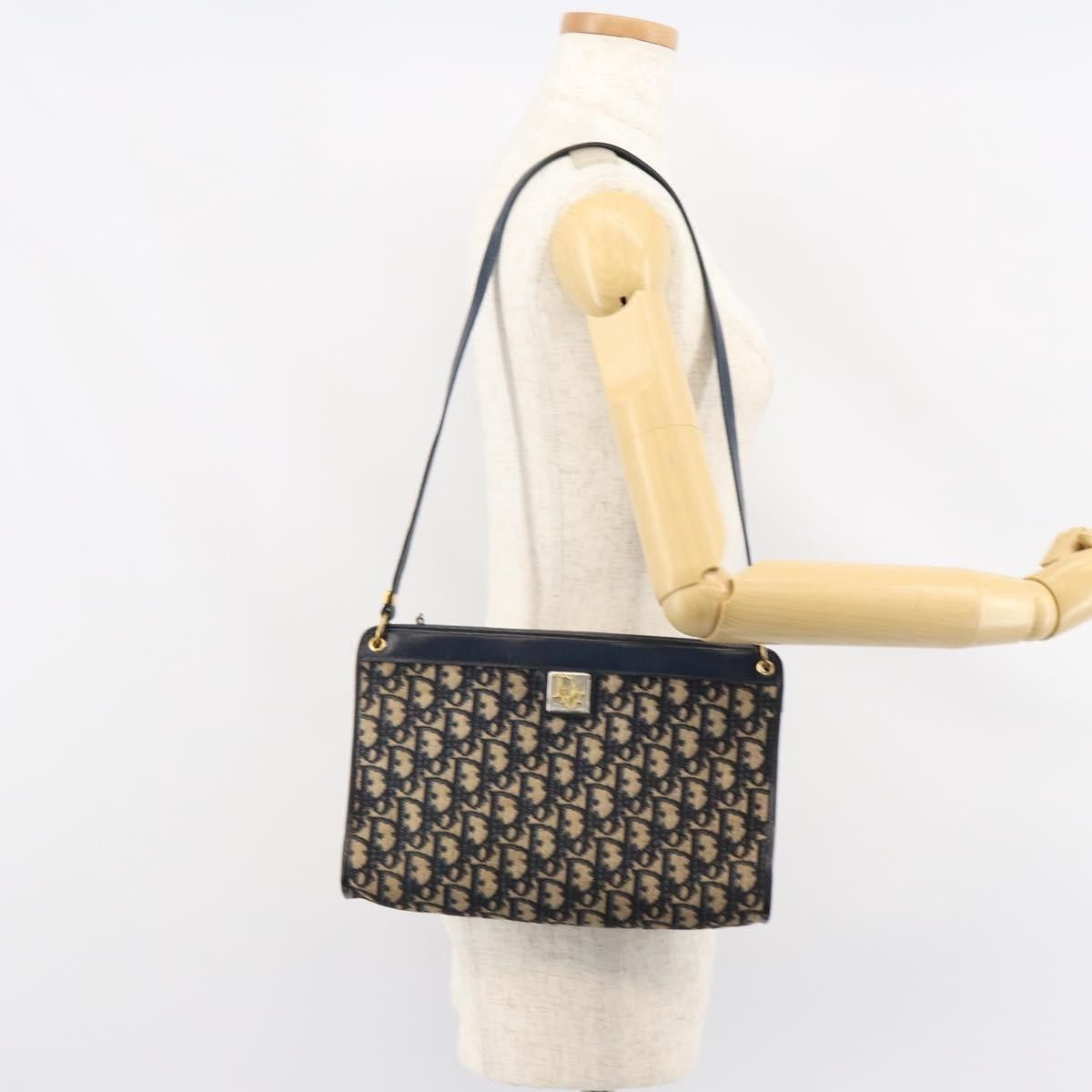 Dior Christian Dior Vintage Trotter Shoulder Bag Canvas Size ONE SIZE - 13 Thumbnail