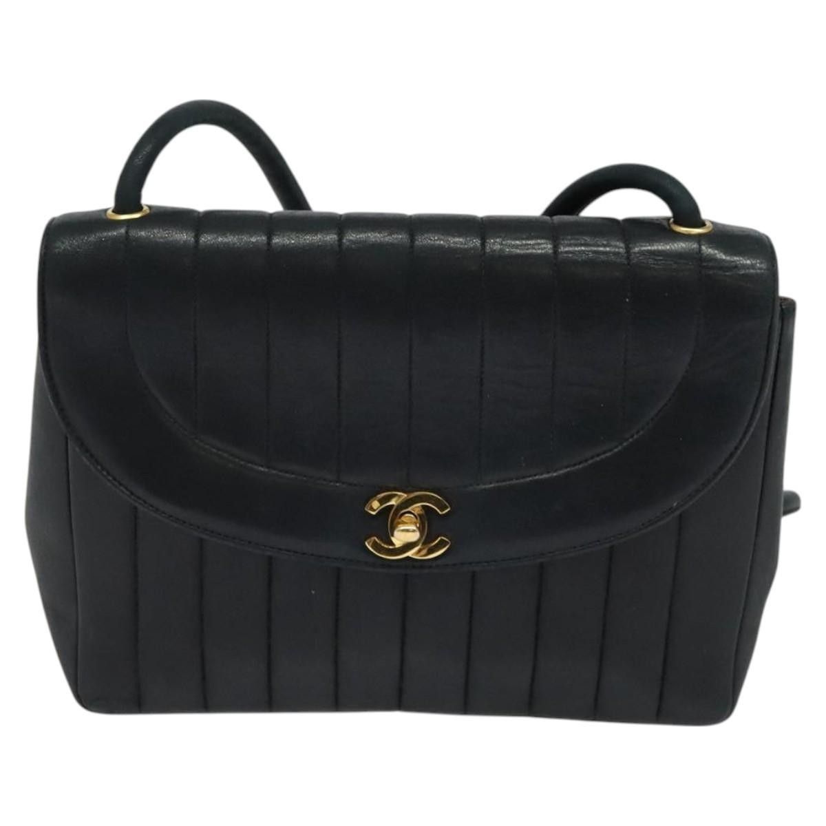 Chanel Chanel Vintage Vertical CC Flap Bag Leather Size ONE SIZE - 23 Thumbnail