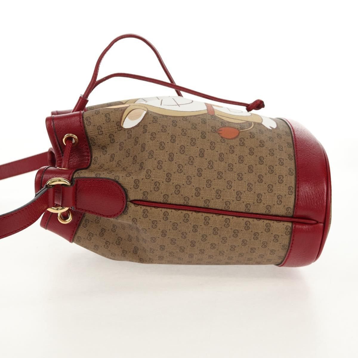 Gucci Gucci Doraemon Bucket Bag Printed Mini GG Coated Canvas Size ONE SIZE - 3 Thumbnail