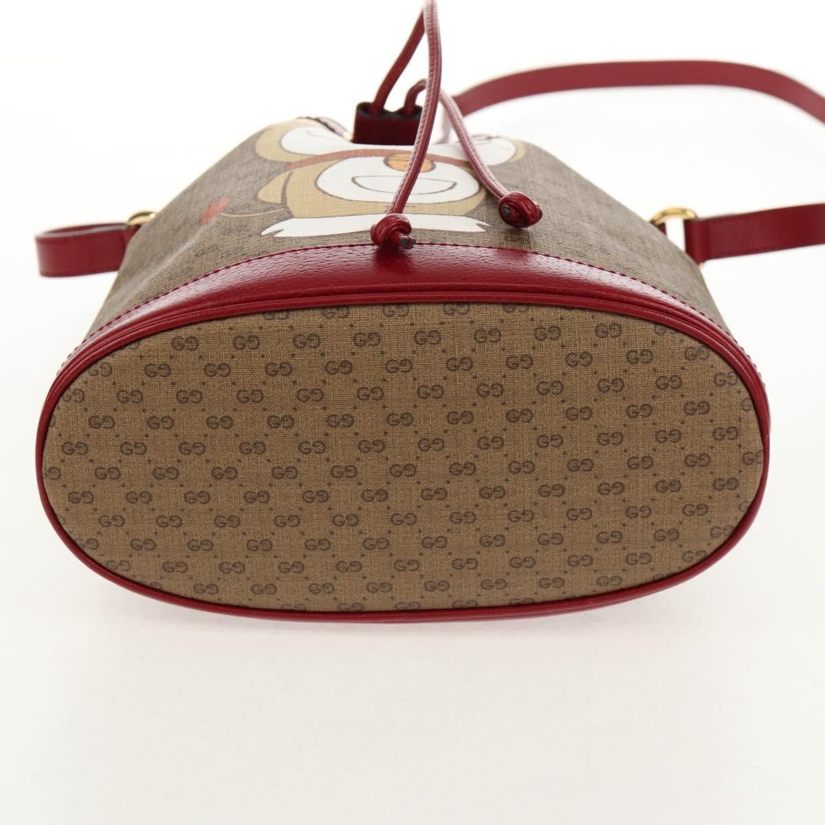 Gucci Gucci Doraemon Bucket Bag Printed Mini GG Coated Canvas Size ONE SIZE - 18 Thumbnail