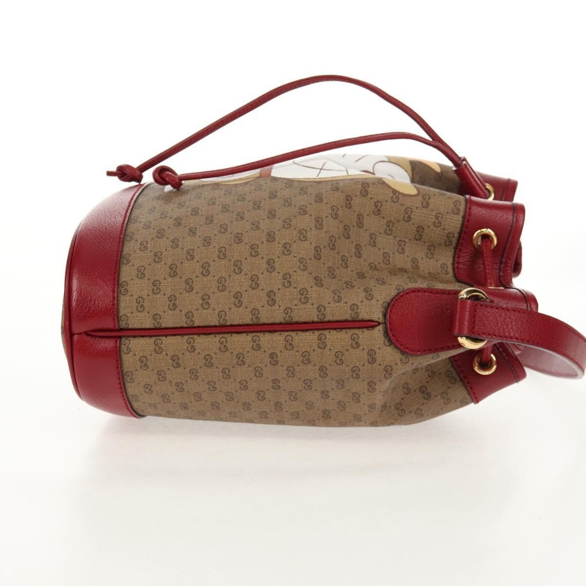 Gucci Gucci Doraemon Bucket Bag Printed Mini GG Coated Canvas Size ONE SIZE - 4 Thumbnail