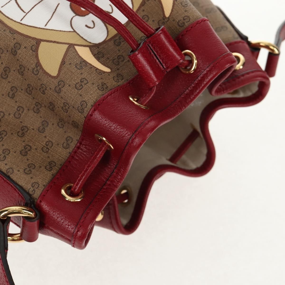 Gucci Gucci Doraemon Bucket Bag Printed Mini GG Coated Canvas Size ONE SIZE - 13 Thumbnail