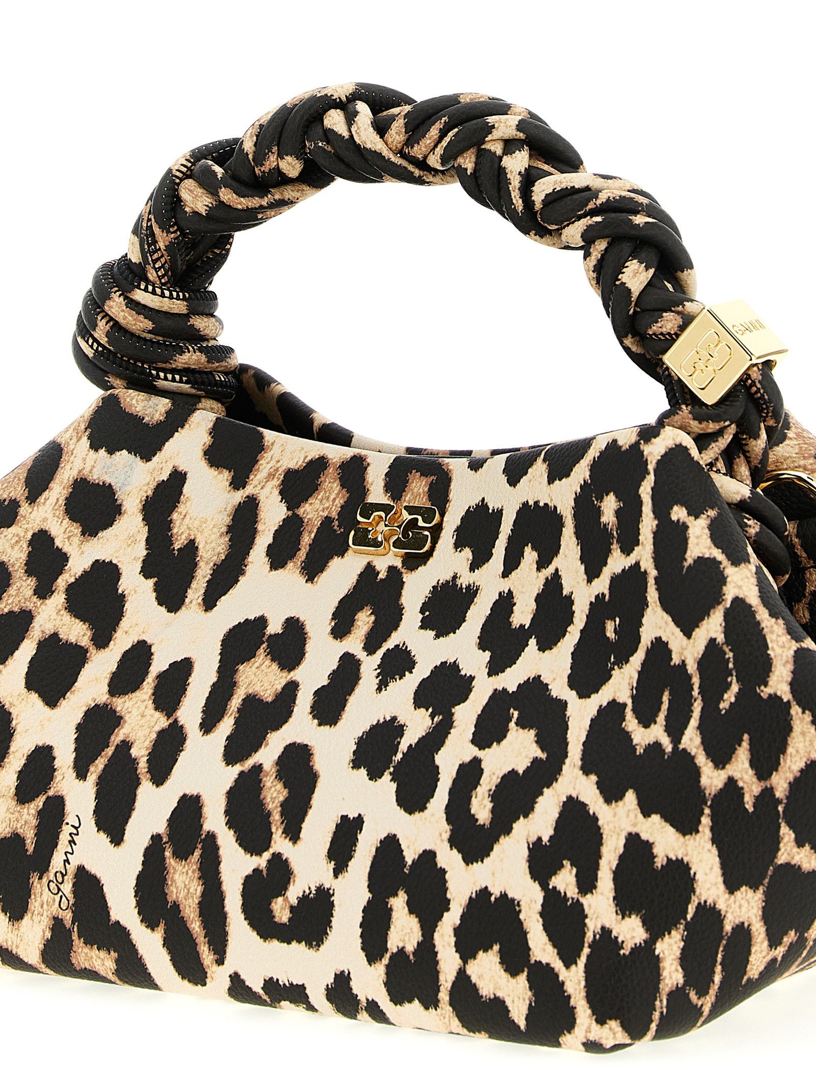 Ganni 'Small Bou Bag Leopard' Handbag Size ONE SIZE - 3 Thumbnail