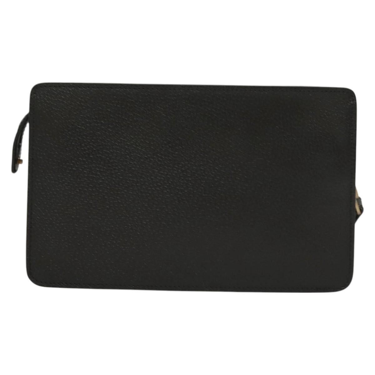 Salvatore Ferragamo Salvatore Ferragamo Logo Zip Pouch Leather Size ONE SIZE - 2 Thumbnail