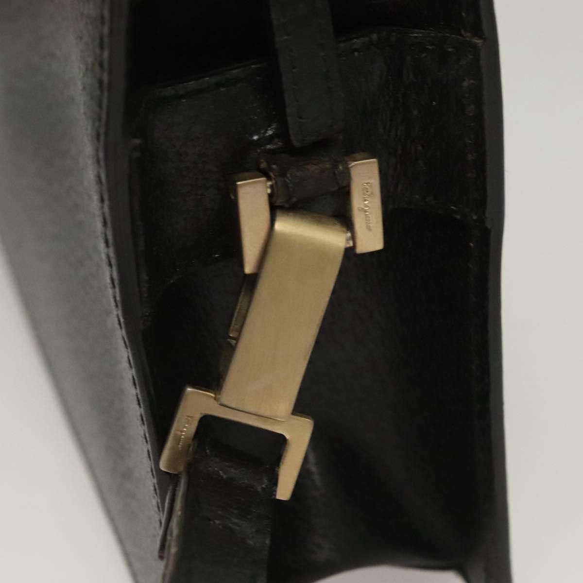 Salvatore Ferragamo Salvatore Ferragamo Logo Zip Pouch Leather Size ONE SIZE - 14 Thumbnail