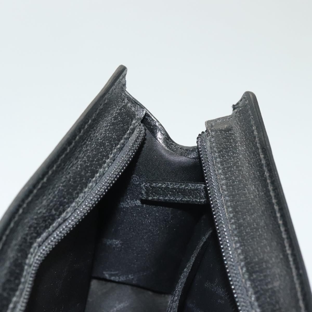 Salvatore Ferragamo Salvatore Ferragamo Logo Zip Pouch Leather Size ONE SIZE - 18 Thumbnail