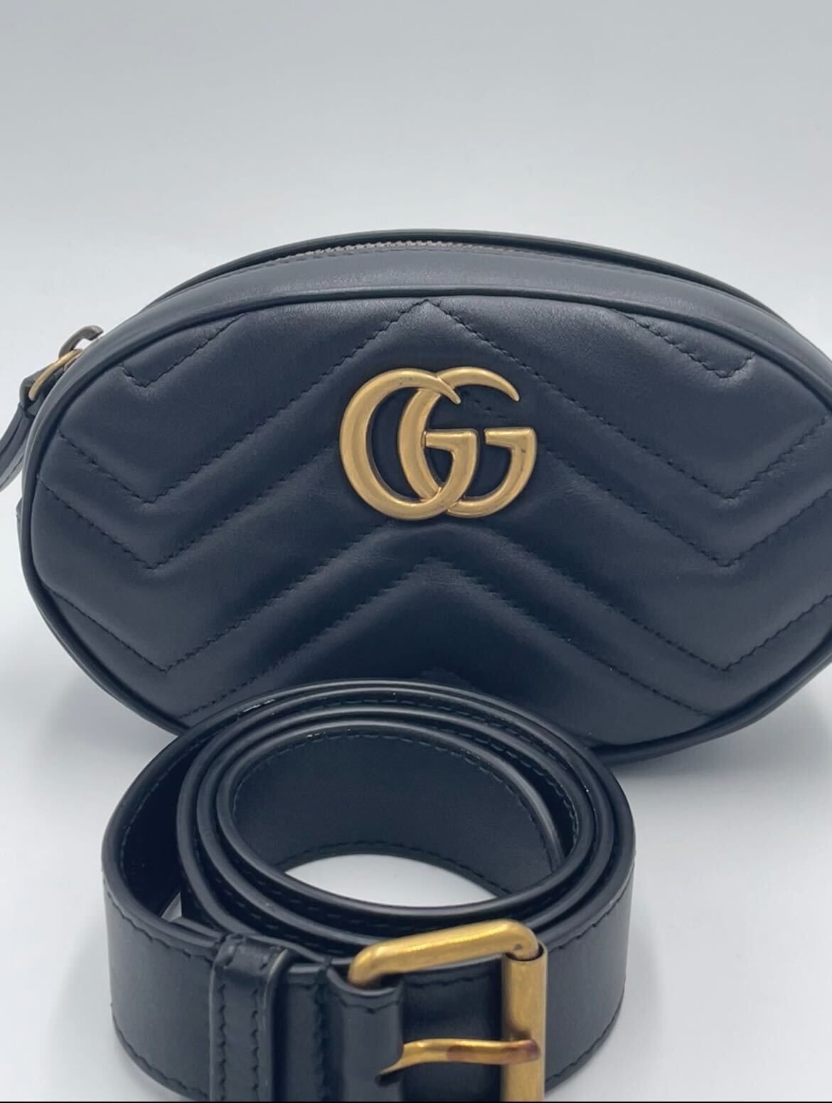 Gucci Gucci Gucci Marmont Black leather Size ONE SIZE - 3 Thumbnail
