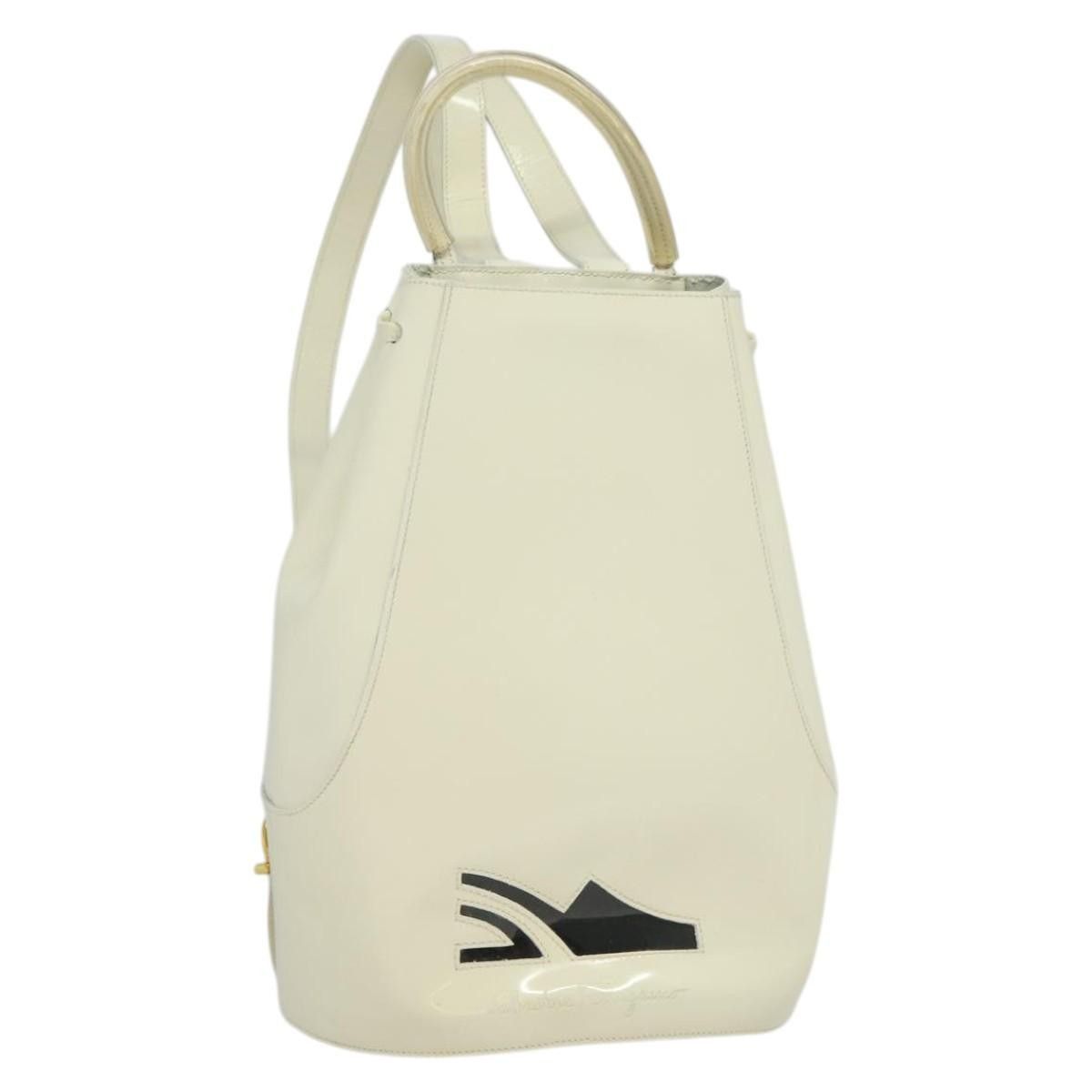 Salvatore Ferragamo Salvatore Ferragamo Vintage Gancini Patent Leather Size ONE SIZE - 18 Thumbnail