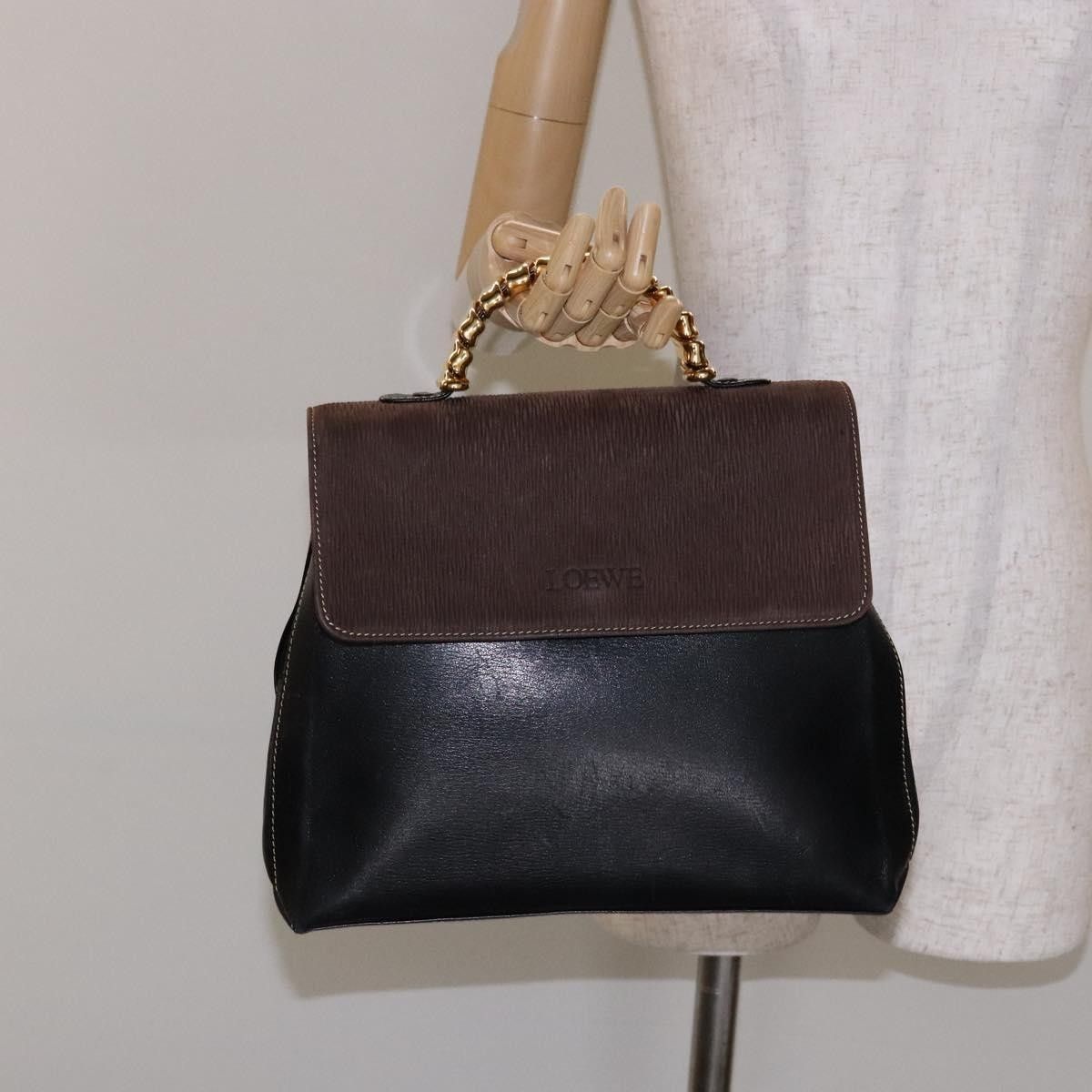 Loewe Loewe Vintage Velazquez Top Handle Bag Leather Size ONE SIZE - 12 Thumbnail