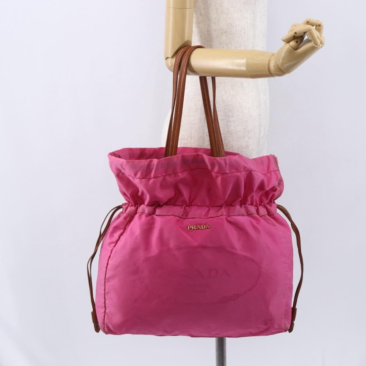 Prada Prada Logo Drawstring Tote Tessuto Size ONE SIZE - 16 Thumbnail