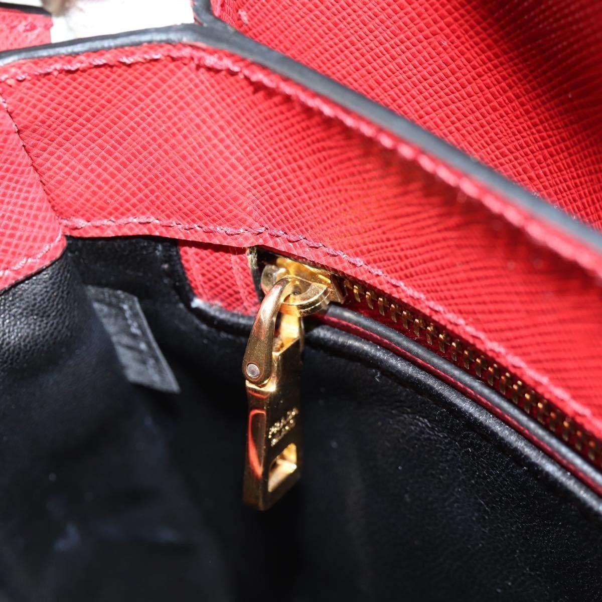 Prada Prada Turn Lock Shoulder Bag Studded Saffiano Leather Size ONE SIZE - 22 Thumbnail