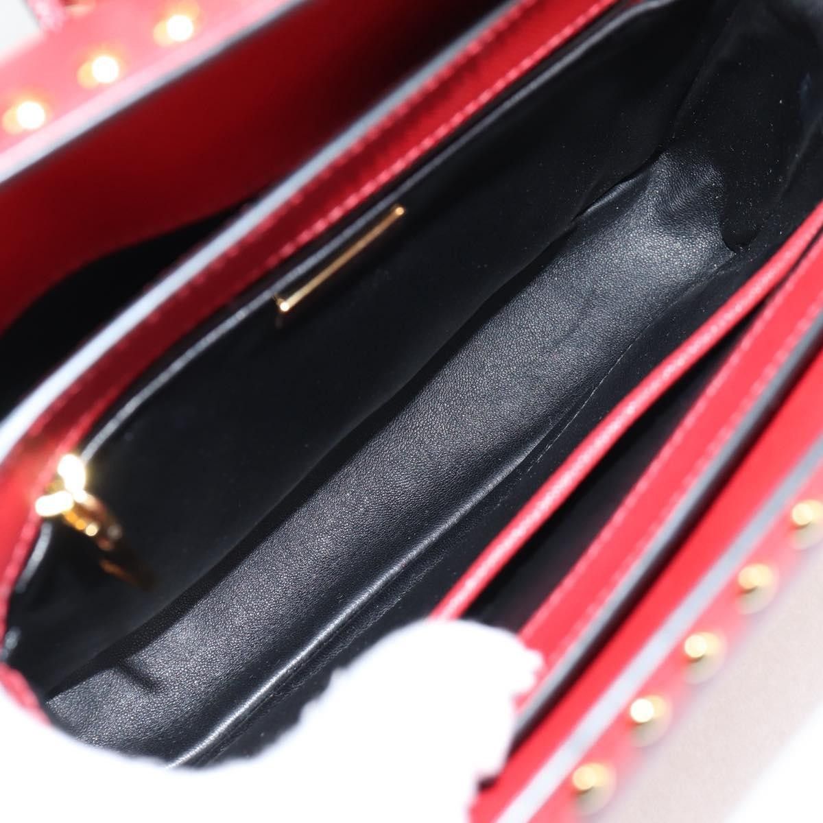 Prada Prada Turn Lock Shoulder Bag Studded Saffiano Leather Size ONE SIZE - 5 Thumbnail
