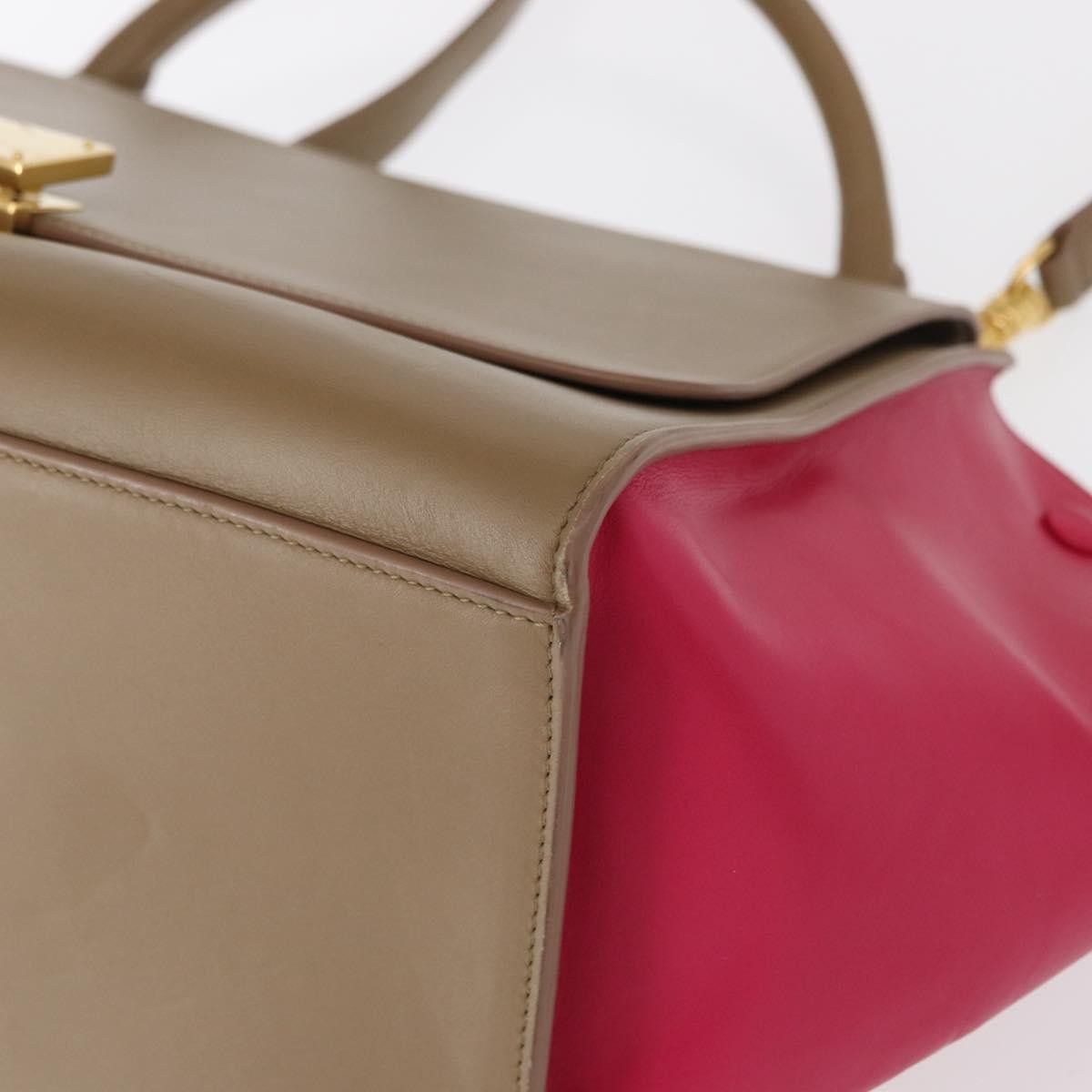 Celine Celine Bicolor Trapeze Bag Leather Size ONE SIZE - 12 Thumbnail