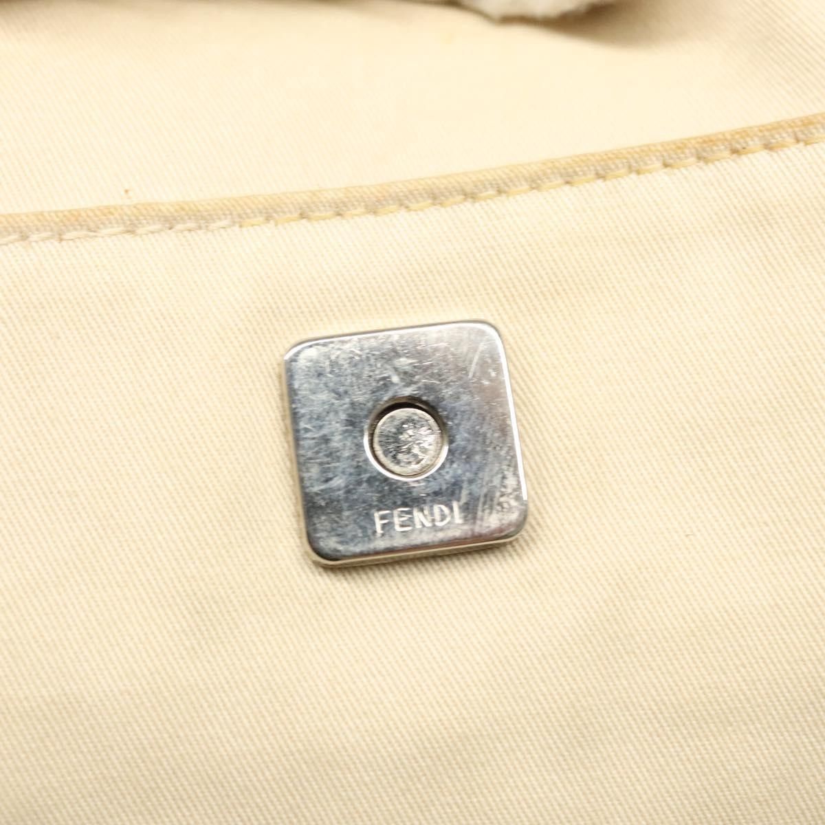 Fendi Fendi Vintage FF Buckle Shoulder Bag Canvas Size ONE SIZE - 14 Thumbnail