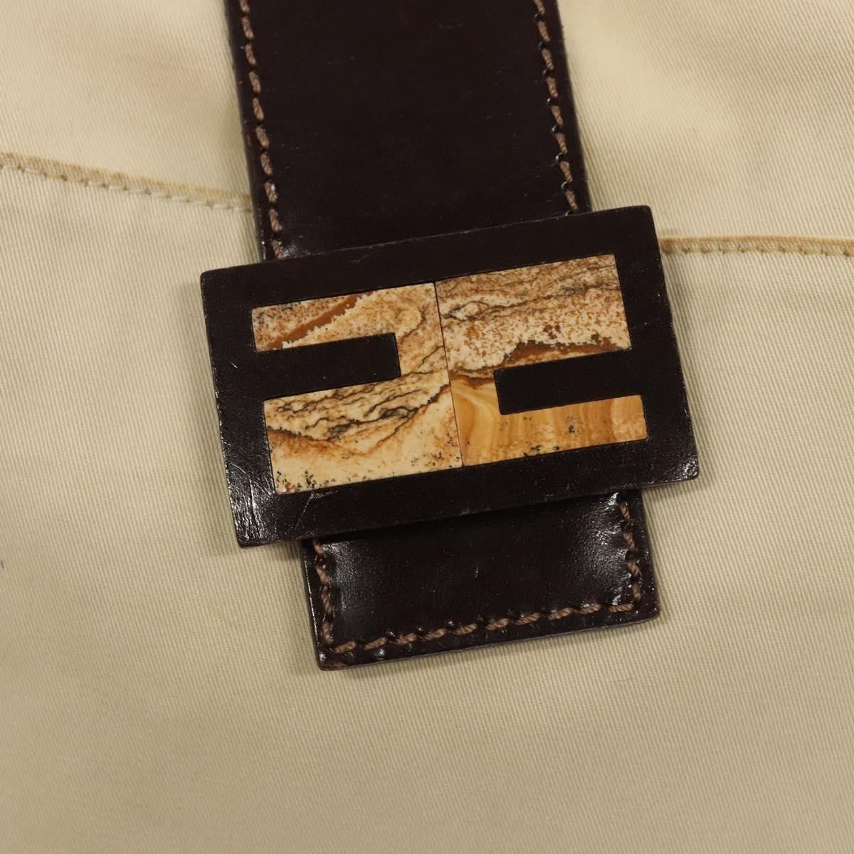 Fendi Fendi Vintage FF Buckle Shoulder Bag Canvas Size ONE SIZE - 18 Thumbnail