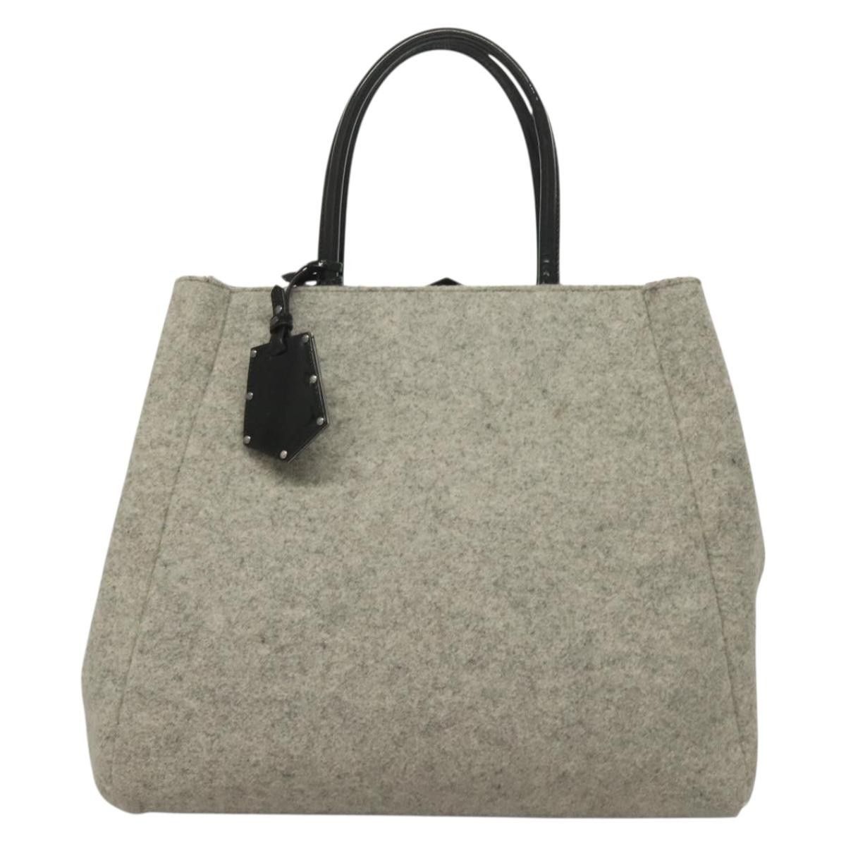 Fendi Fendi 2Jours Bag Felted Wool and Astrakhans Size ONE SIZE - 24 Thumbnail