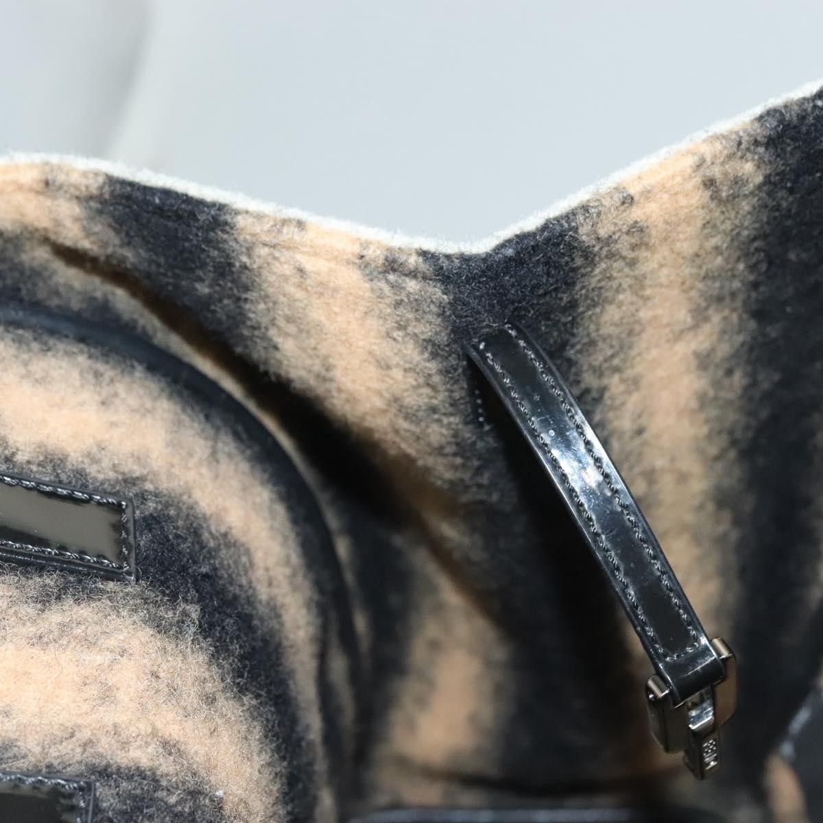 Fendi Fendi 2Jours Bag Felted Wool and Astrakhans Size ONE SIZE - 19 Thumbnail