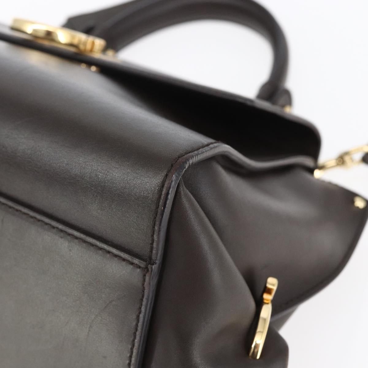 Salvatore Ferragamo Salvatore Ferragamo Sofia Satchel Leather Size ONE SIZE - 10 Thumbnail