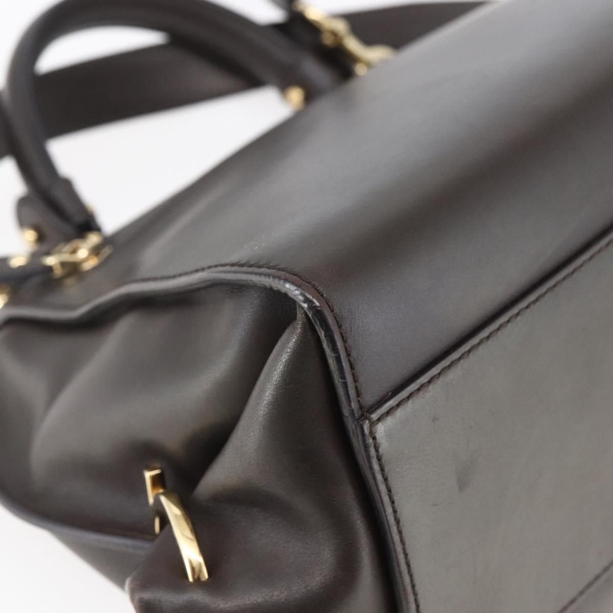Salvatore Ferragamo Salvatore Ferragamo Sofia Satchel Leather Size ONE SIZE - 9 Thumbnail