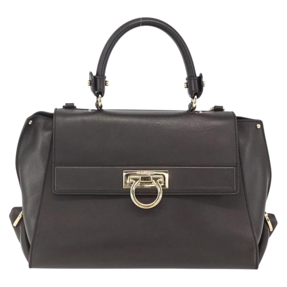 Salvatore Ferragamo Salvatore Ferragamo Sofia Satchel Leather Size ONE SIZE - 19 Thumbnail