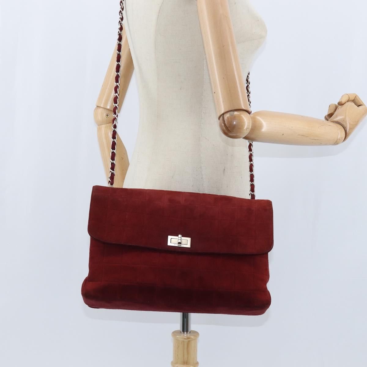 Chanel Chanel Chocolate Bar Mademoiselle Flap Bag suede Size ONE SIZE - 24 Thumbnail