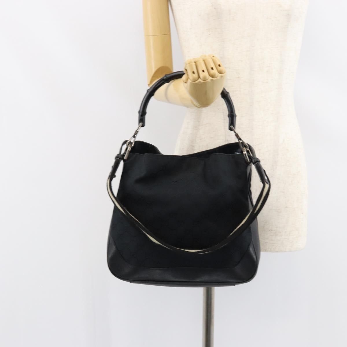 Gucci Gucci Diana Bamboo Shoulder Bag GG Canvas Size ONE SIZE - 13 Thumbnail