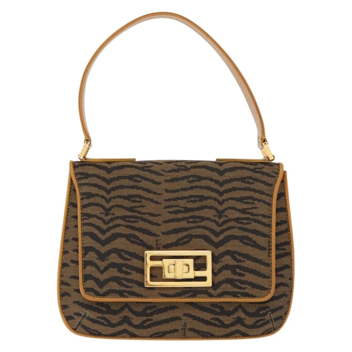 Fendi Fendi Vintage Tiger Print Shoulder Bag Canvas Size ONE SIZE - 2 Thumbnail