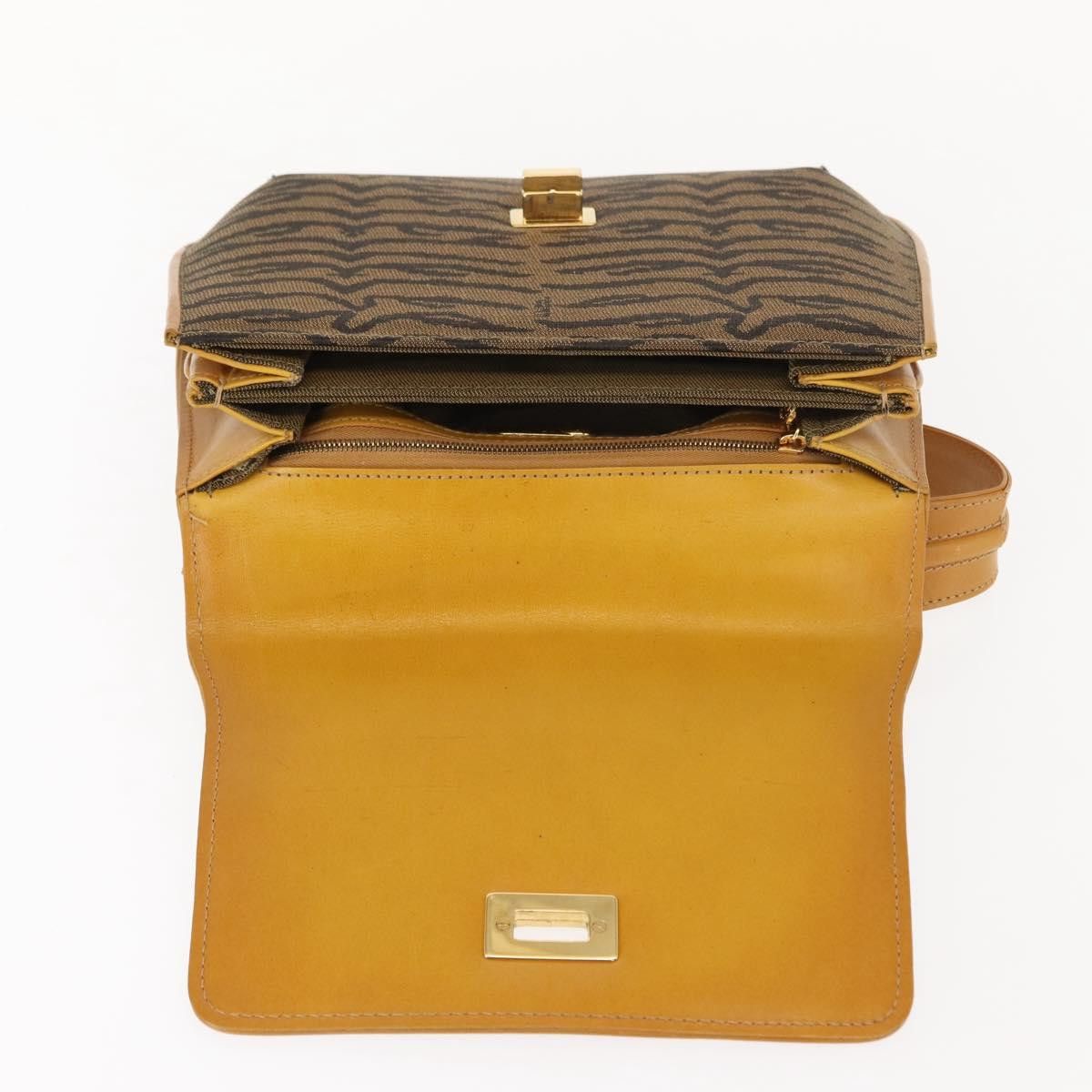 Fendi Fendi Vintage Tiger Print Shoulder Bag Canvas Size ONE SIZE - 16 Thumbnail