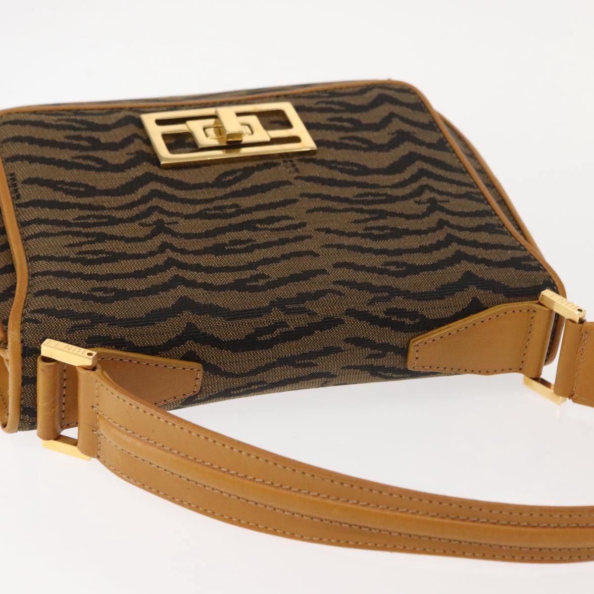 Fendi Fendi Vintage Tiger Print Shoulder Bag Canvas Size ONE SIZE - 6 Thumbnail