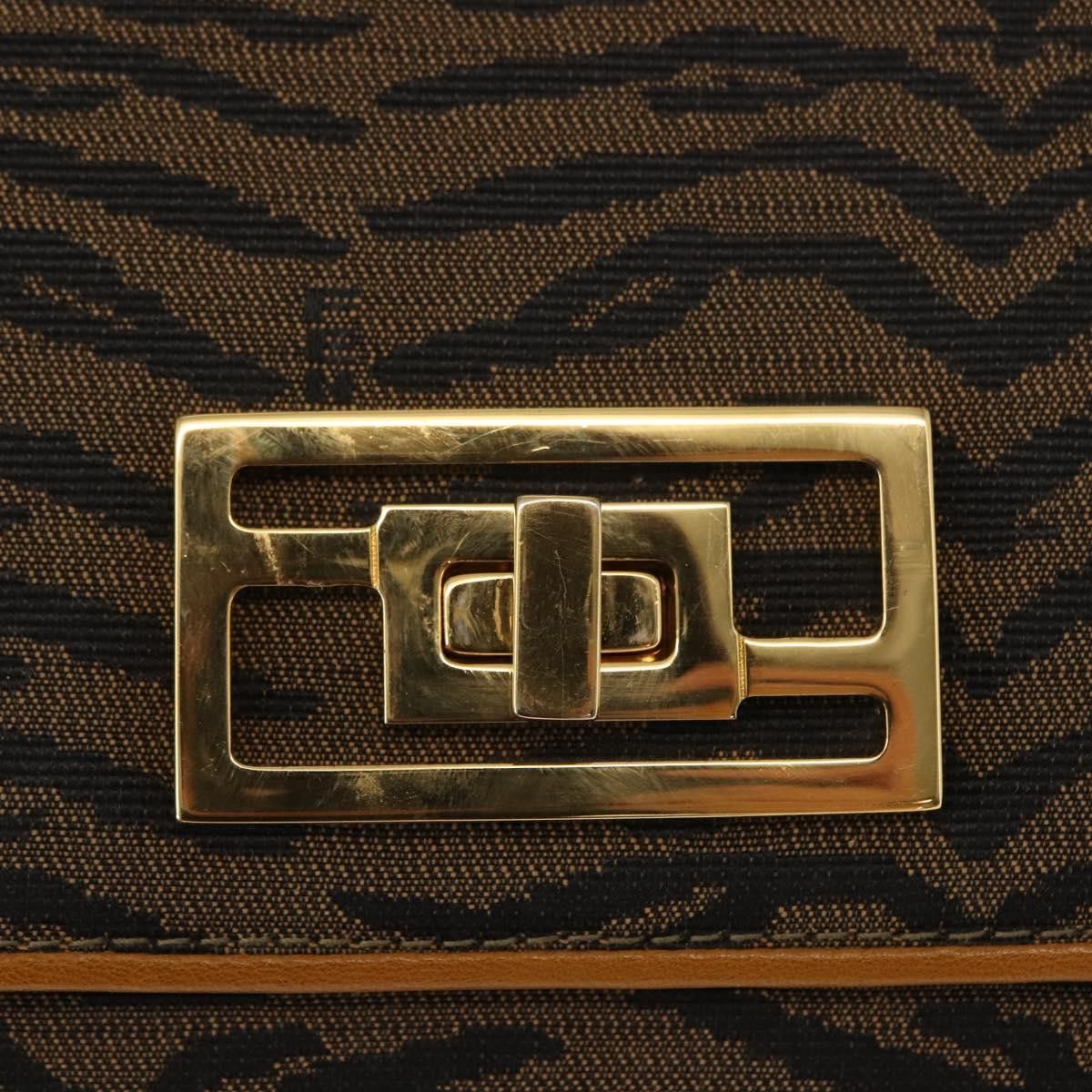 Fendi Fendi Vintage Tiger Print Shoulder Bag Canvas Size ONE SIZE - 14 Thumbnail