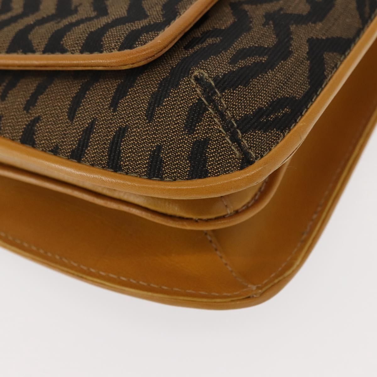 Fendi Fendi Vintage Tiger Print Shoulder Bag Canvas Size ONE SIZE - 10 Thumbnail