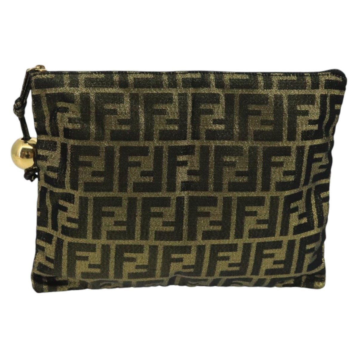 Fendi Fendi Vintage Zip Pouch Zucca Canvas Size ONE SIZE - 15 Thumbnail