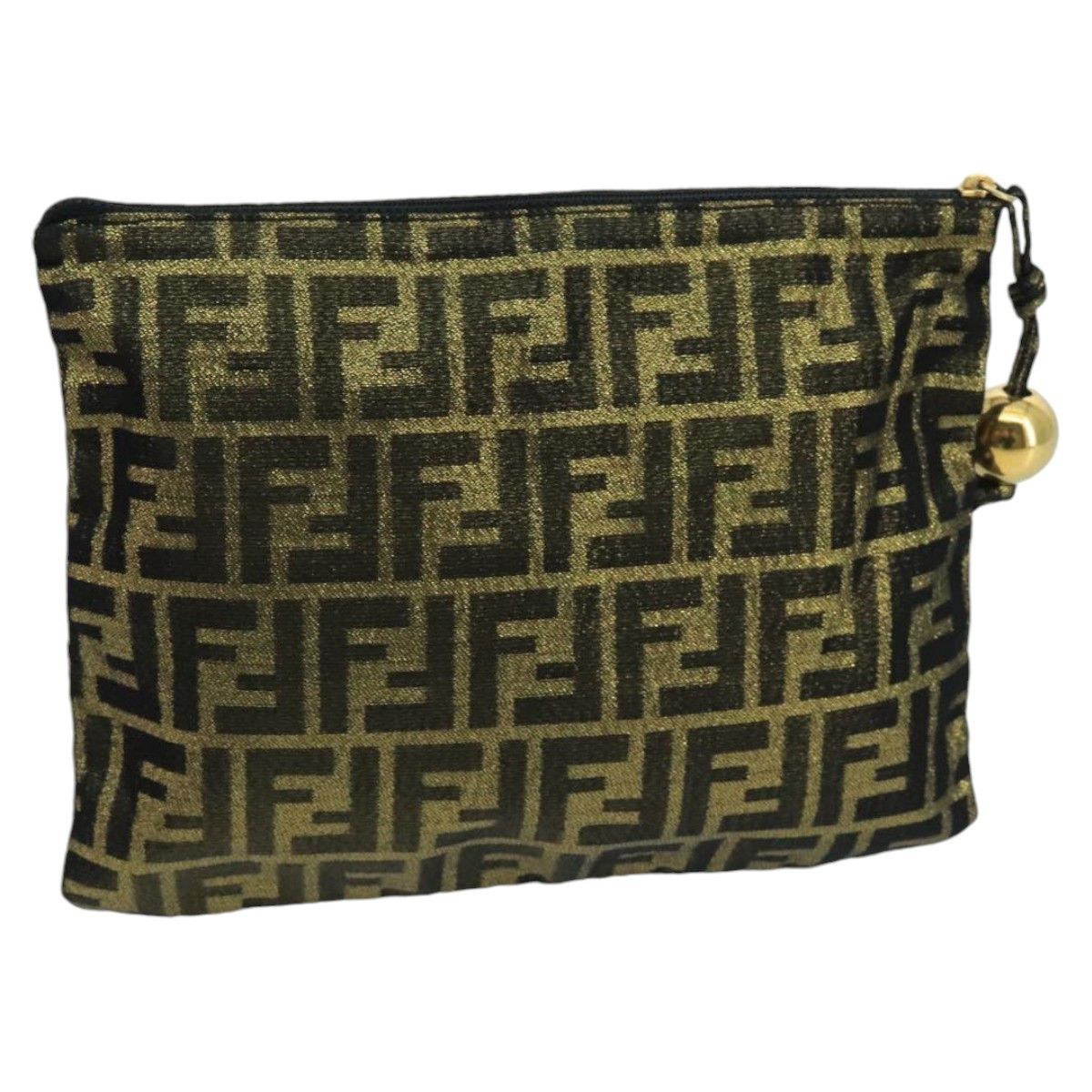 Fendi Fendi Vintage Zip Pouch Zucca Canvas Size ONE SIZE - 2 Thumbnail