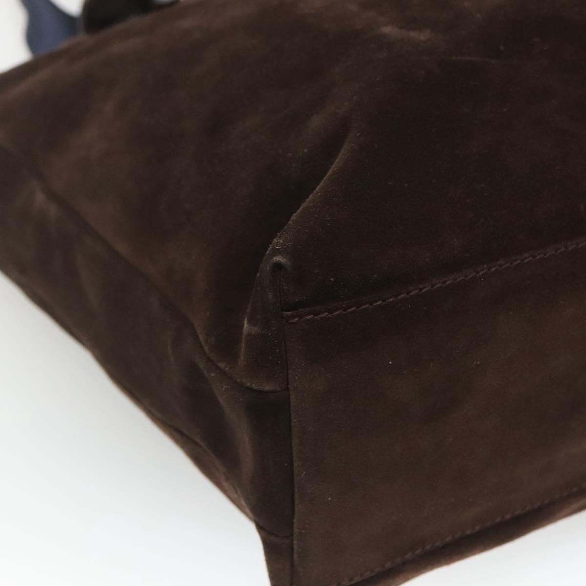 Salvatore Ferragamo Salvatore Ferragamo Convertible Front Zip Pocket Tote Suede Size ONE SIZE - 11 Thumbnail