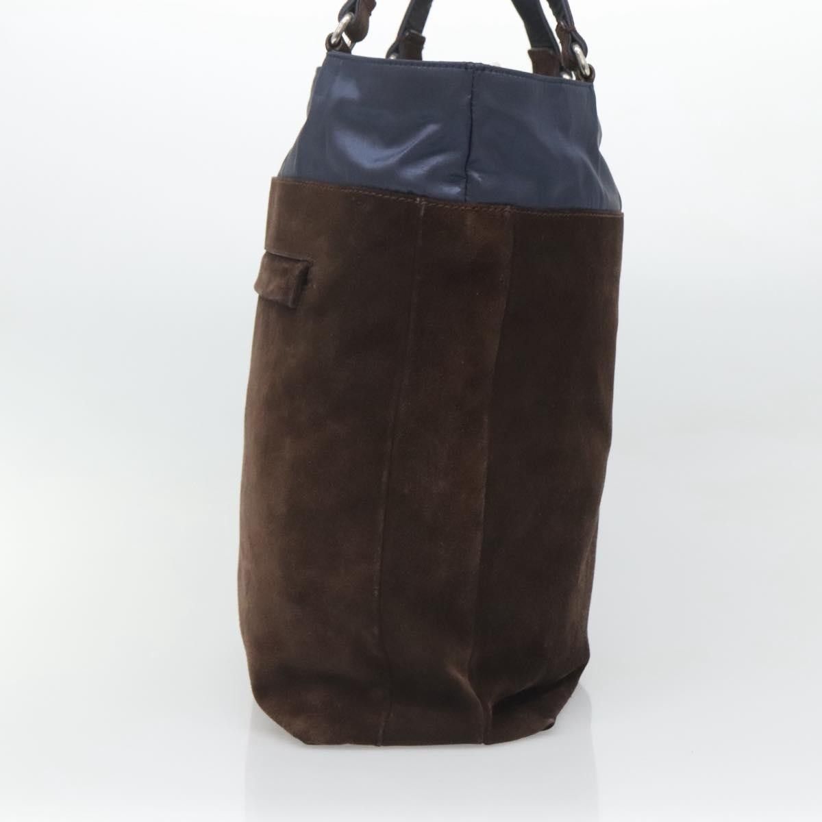 Salvatore Ferragamo Salvatore Ferragamo Convertible Front Zip Pocket Tote Suede Size ONE SIZE - 4 Thumbnail